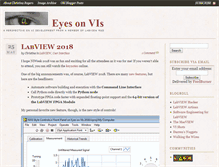 Tablet Screenshot of blog.eyesonvis.com